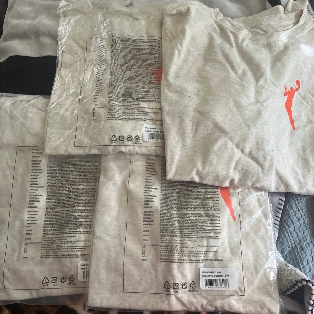 NBA Gray Tee with Red Logo